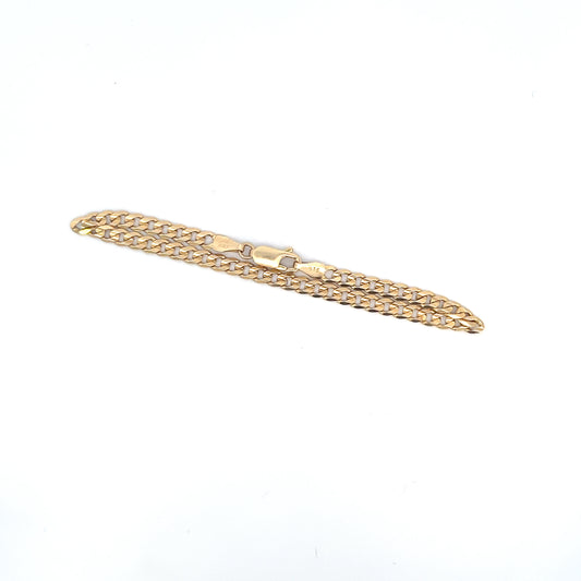 14k Curb Bracelet - 7” - 3.3mm