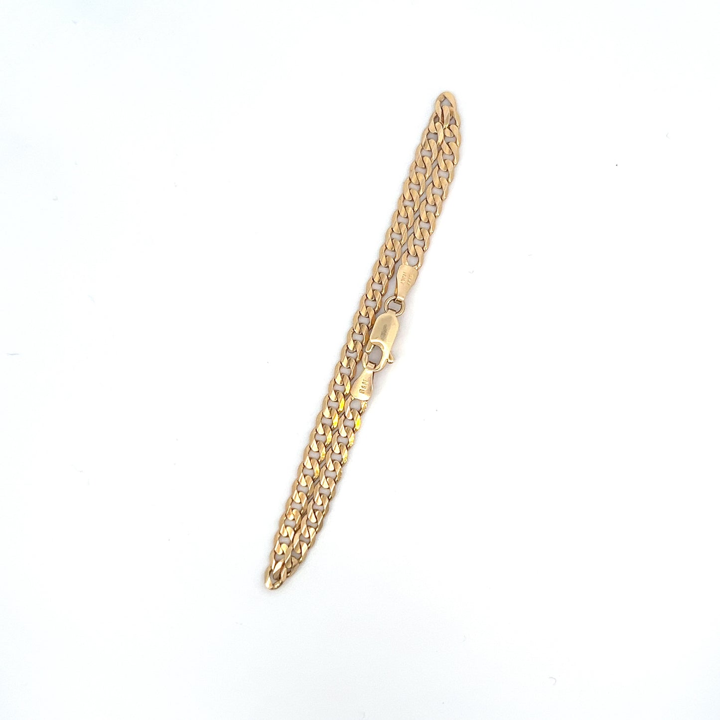 14k Curb Bracelet - 7” - 3.3mm