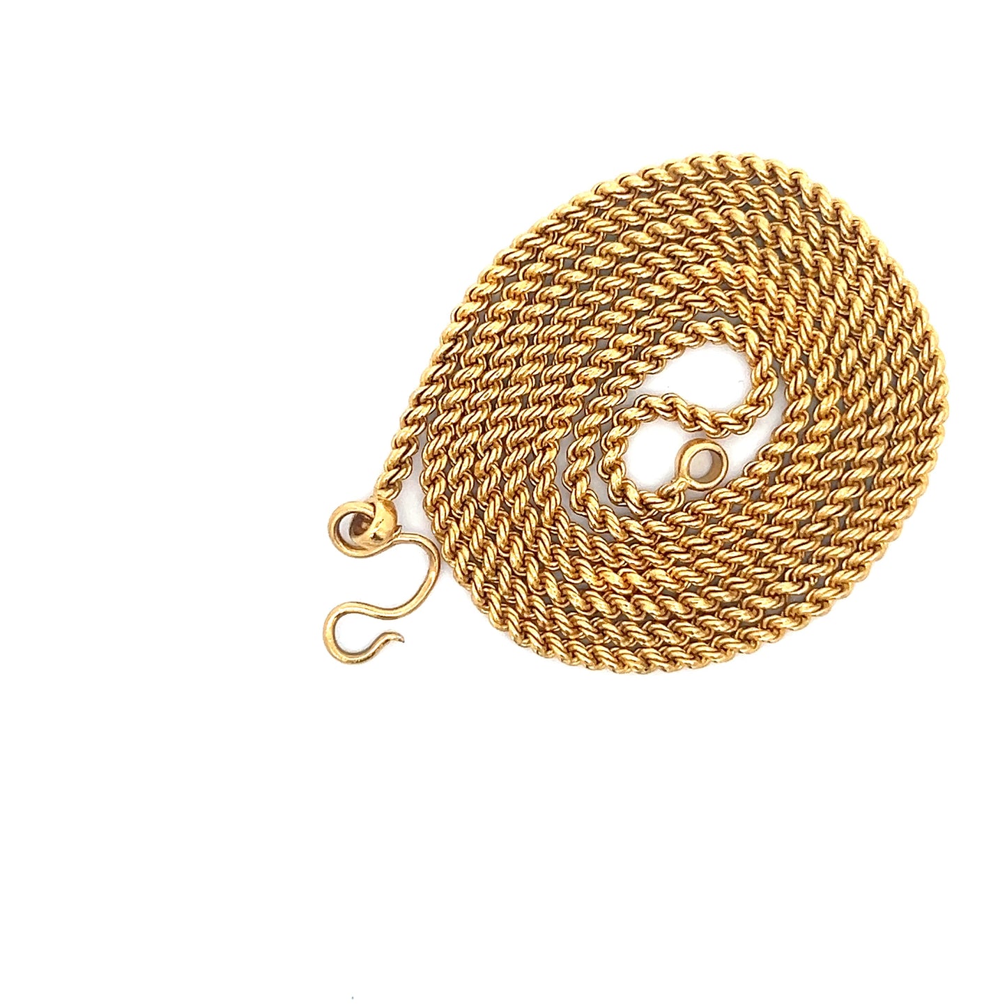 28.5" Rope Chain 22kt Yellow Gold - 36.19G - Heavy Solid Chain - Unisex