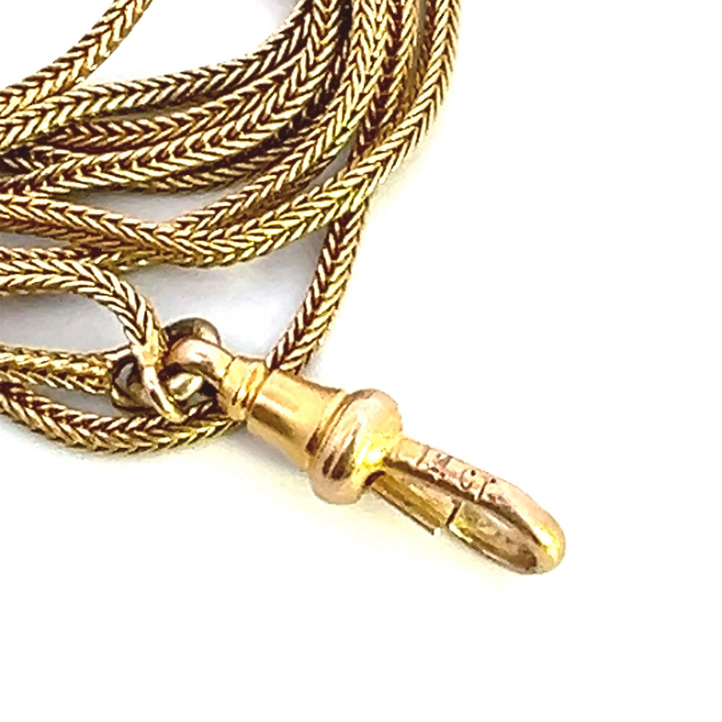 48" Estate Watch Fob Chain - 14k - 14ct - Extra Long - Wrap Around