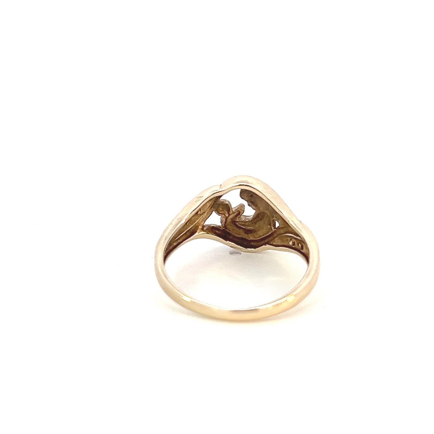 Motherhood Style Ring - .04CTW - 10k - Yellow Gold - Size 6