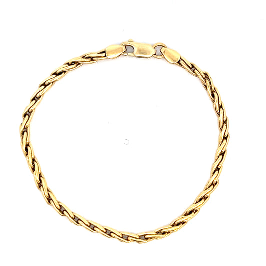 8" Cable Link Bracelet - 18k - Yellow Gold - 5.75g