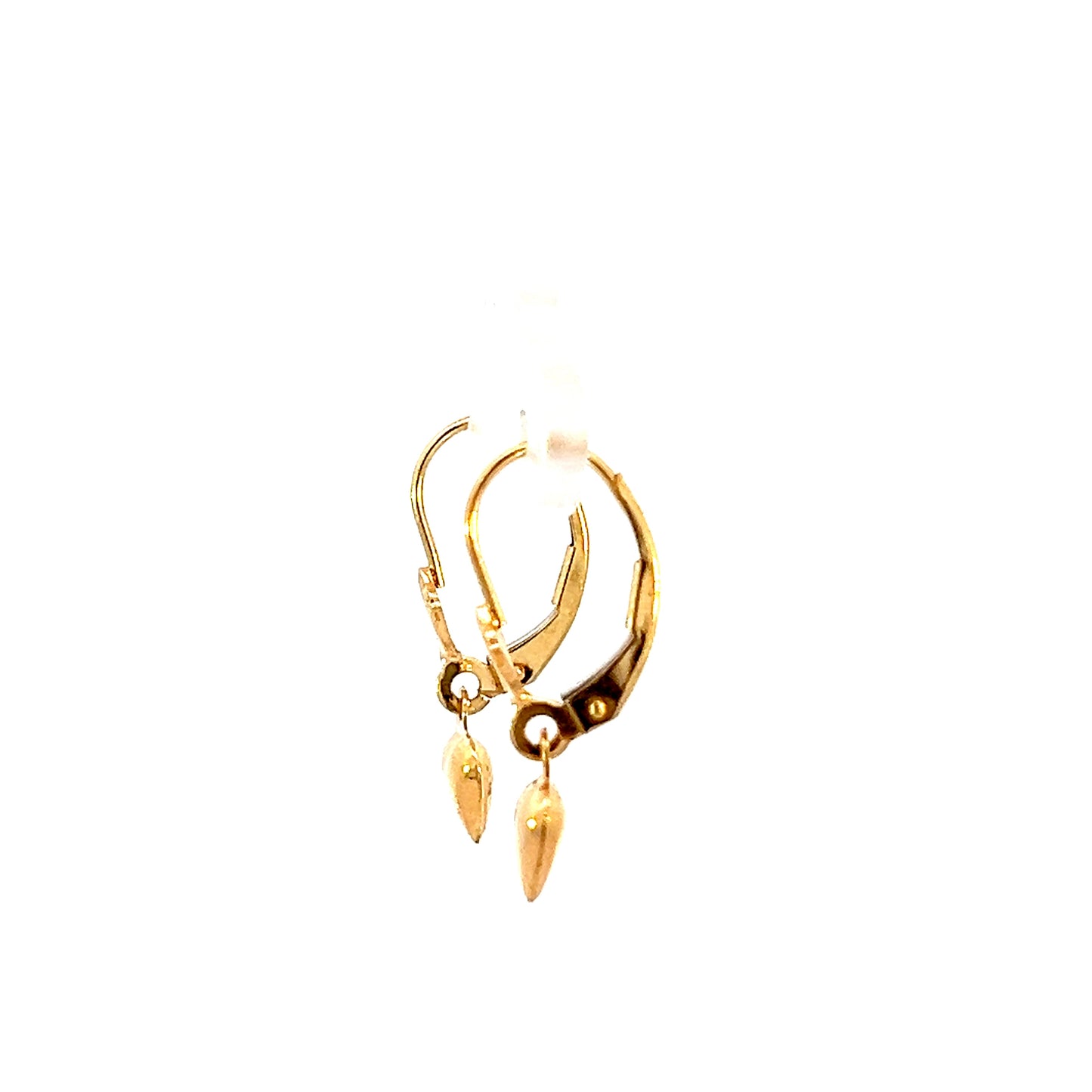 Dangle Heart Earrings - 14k - Yellow Gold