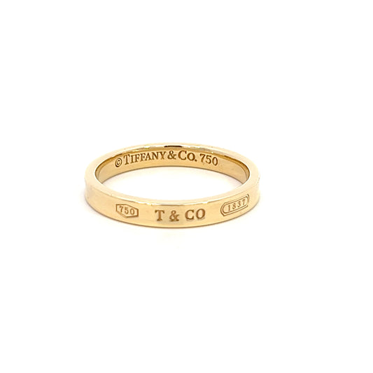 Gold Band - Tiffany & Co. - 18k - .750 - Yellow Gold - Size 13 - 7.62g