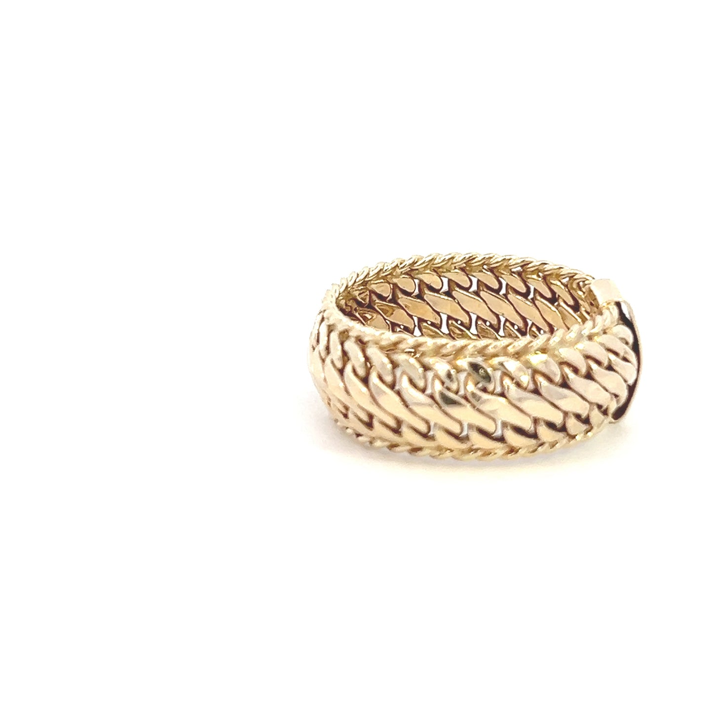 Infinity Chain Ring - 14k - Yellow Gold - Italy - Size 10